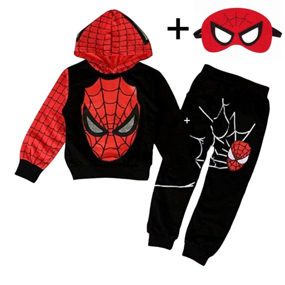 KIDS SPIDERMAN BLACK HOODIE and PANTS SET. - Picture 10 of 10
